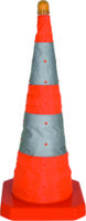 ssc370 Viso, Grey/Orange 750 mm Polypropylene Traffic Cone