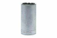 m120630-c Teng Tools 1/2 in Drive 30mm Deep Socket, 12 point, 79 mm Overall Length