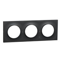 s540706 Schneider Electric Black 3 Gang Cover