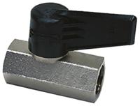 0492-04-13 Legris Nickel Plated Brass 2 Way, Ball Valve, Threaded, BSPP 1/4in, 12bar Operating Pressure