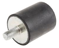 126-4967 RS PRO M8 Anti Vibration Mount, Male Buffer Foot with 48kg Compression Load