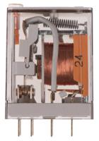 553280240040 Finder Plug In Power Relay, 24V ac Coil, 10A Switching Current, DPDT
