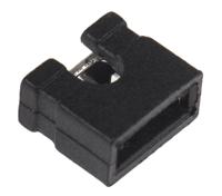 aksntz-black ASSMANN WSW Jumper Female Straight Black Open Top 2 Way 1 Row 2.54mm Pitch