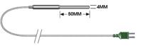 788-7144 RS PRO K Immersion Temperature Probe, 50mm Length, 4mm Diameter, +250 °C Max