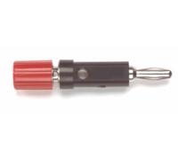 2894-0 Pomona Black Test Connector Adapter With Brass contacts and Nickel Plated - Socket Size: 4mm