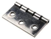 330-8262 Pinet Stainless Steel Butt Hinge, Screw Fixing, 75mm x 80mm x 2mm