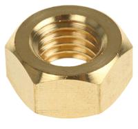 483-2564 RS PRO, Plain Brass Hex Nut, DIN 934, M12