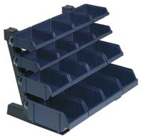 136686 Raaco PP Storage Bin, 360mm x 500mm x 388mm, Blue, Grey