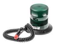 907-6009 RS PRO Green Flashing Beacon, 10 → 100 V dc, Magnetic Mount, LED Bulb, IP56