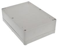 186-2262 RS PRO Grey ABS Enclosure, IP67, IK09, Grey Lid, 176.8 x 125.95 x 56.65mm