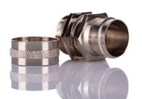 214-9564 RS PRO Swivel, Conduit Fitting, 32mm Nominal Size, M32, Brass, Silver IP54 rating