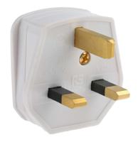 490-009 RS PRO UK Mains Plug, 3A White, Cable Mount Thermoplastic, Urea Formaldehyde, 250 V