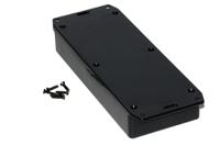 1591hsflbk Hammond 1591 Series Black ABS Enclosure, IP54, Flanged, Black Lid, 165 x 71 x 25mm
