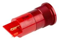 898-7687 RS PRO Red Panel Mount Indicator, 28V, 22mm Mounting Hole Size, Faston, Solder Lug Termination, IP67