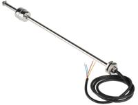 ssf67a25b300 Sensata Cynergy3 SSF67 Series Vertical Stainless Steel Float Switch, Float, 1m Cable, NO/NC, 250V ac Max, 120V dc Max