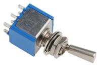 5646a9 APEM Toggle Switch, Panel Mount, On-On, DPDT, Solder Terminal