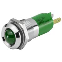 17-210351 EAO 17-21 Series Green Panel Mount Indicator, 24, 14 Mounting Hole Size, Plug-In Termination, IP40, IP65