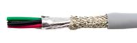 78334-sl005 Alpha Wire Ecogen Ecocable Mini Control Cable, 4 Cores, 0.38 mm² 22 AWG, Screened, 30 m, Grey Modified Polyphenylene