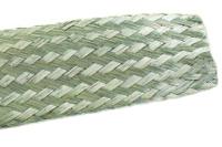 1240-sv005 Alpha Wire Braided Tinned Copper Silver Cable Sleeve, 38.1mm Diameter, 30m Length, FIT Wire Management Series