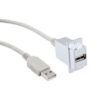 ecf504-24aas L-Com , Male USB A to Male USB A, 24in