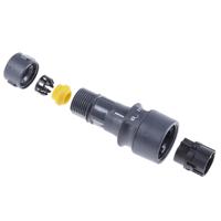 pxp601008pcr0709 Bulgin Circular Connector, 8 Contacts, Cable, Standard Connector, Plug, Male, IP66, IP68, IP69K, Buccaneer 6000 Series