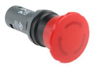 1sfa619550r1041-ce4t-10r-01 ABB 1SFA Series Twist Release Emergency Stop Push Button, Panel Mount, 22.5mm Cutout, 1NC, IP66, IP67, IP69K