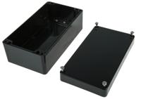 144-4457 RS PRO Black Glass Fibre Reinforced Polyester Junction Box, IP66, ATEX, IECEx, 220 x 120 x 90mm