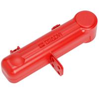 170220 Brady Red 4-Lock ABS Butterfly Valve Lockout, 7.92mm Shackle, 50.8mm Attachment