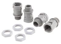 slnd-m162 PMA Straight, Conduit Fitting, 16mm Nominal Size, M16, PA 6, Grey IP66 rating