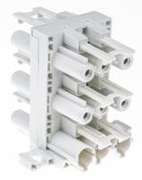 9203053530 Wieland GST18 Series Distribution Block, 3-Pole, Female, 5-Way, 16A, IP40