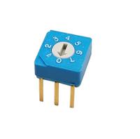 s-8010 Nidec Components S-8, 8 Position, BCD Rotary Switch, 100 mA, Pin