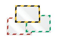 4944130 Durable DURAFRAME® SECURITY Black/Yellow A4 Smooth and rigid Information Frame, 375mm Height, 236mm Width