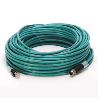 1585d-m4ubjm-3 Allen Bradley, 3m Cat5e, Green M12 to RJ45, Foil and Braid, Terminated