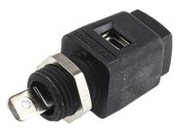 esd-498-sw Schutzinger Black Terminal Post, 33 V ac, 70V dc, 16A