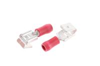 fvddfm125-250alf JST FVDDFM Red Insulated Female Spade Connector, Piggyback Terminal, 6.3 x 0.8mm Tab Size, 0.25mm² to 1.65mm²