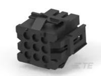 1-640521-0 TE Connectivity, Miniature Rectangular II Male Connector Housing, 4.19mm Pitch, 9 Way, 3 Row
