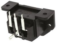 px0675pc Bulgin C13 Right Angle Panel Mount, PCB Mount IEC Connector Socket, 10A, 250 V
