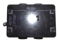cep107575pau CE-TEK Black Junction Box, IP66, ATEX, 110 x 75 x 75mm