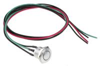 175-8530 RS PRO Illuminated Push Button Switch, Momentary, Panel Mount, 16mm Cutout, SPST, Red LED, 36V dc, IP67