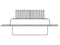 f09s1g1-1727040077 FCT from Molex 172704 9 Way D-sub Connector Socket, 2.84mm Pitch