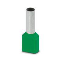 1213205 Phoenix Contact Insulated Ferrule, 14mm Pin Length, 4.9mm Pin Diameter, Green