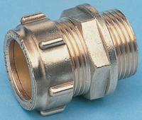796-795 RS PRO Brass Pipe Fitting, Straight Compression Coupler, Male 3/8in 10mm
