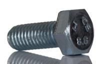 264-6399 RS PRO Bright Zinc Plated Steel, Hex Bolt, M8 x 20mm