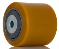 etx-085x80-12-nl85-type-a Tente Yellow Polyurethane Sealed Bearings Trolley Wheel, 800kg