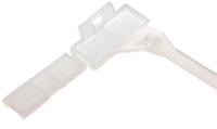 811-1791 RS PRO Cable Tie, 160mm x 5 mm, Natural PE, Pk-100