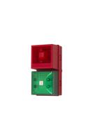 245182 Clifford & Snell YL40 Series Green Sounder Beacon, 24 V, IP65, Base Mount, 108dB at 1 Metre