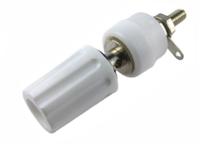 266-4932 RS PRO 4mm White Terminal Post, 60V dc, 15A, 4BA Thread