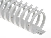 l22427035 Hager Self Adhesive Grey Slotted Flexible Panel Trunking - Flexible Slot, W43 mm x D45mm, L0.5m, Polyamide