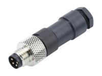 1200910010 Brad from Molex Circular Connector, 4 Contacts, M8 Connector, Plug, Male, IP67, Nano-Change Series