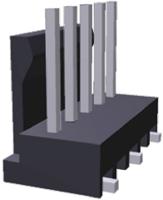 3-647166-6 TE Connectivity MTA-100 Series Straight Surface Pin Header, 6 Contact(s), 2.54 mm Pitch, 1 Row, Unshrouded